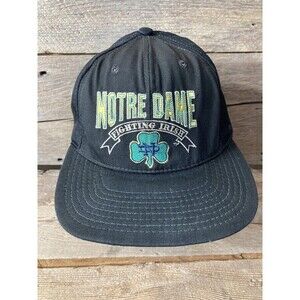 Vtg Notre Dame Fighting Irish Licensed NCAA The Game Snapback Hat Made in USA‎